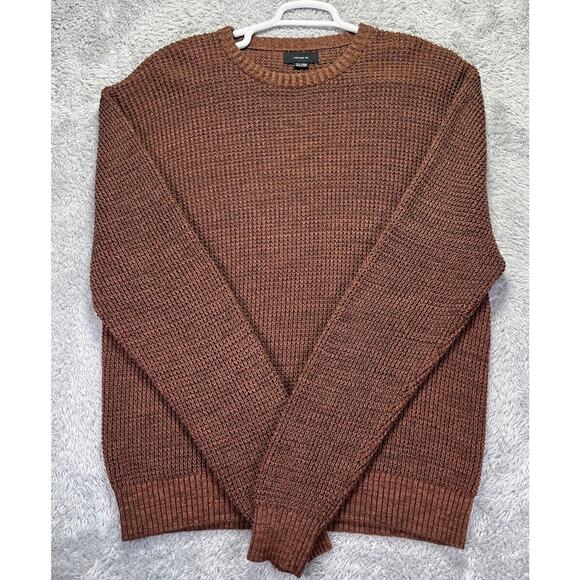 Womens Men XXL Chunky Knit Sweater Brown‎ Heavyweight Grandpacore Cotton On - Picture 1 of 10